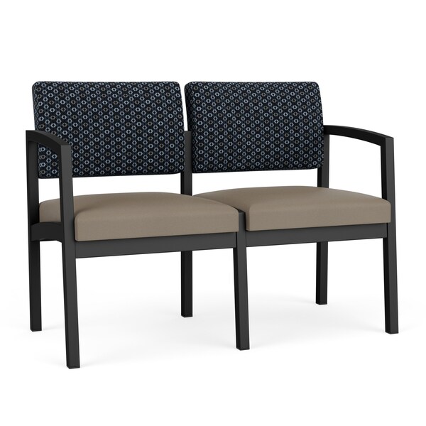 Lesro Lenox 2 Seat Tandem Seating W/ No Center Arm, 43.5 in W 24.5 in L 32 in H LS2101 - main